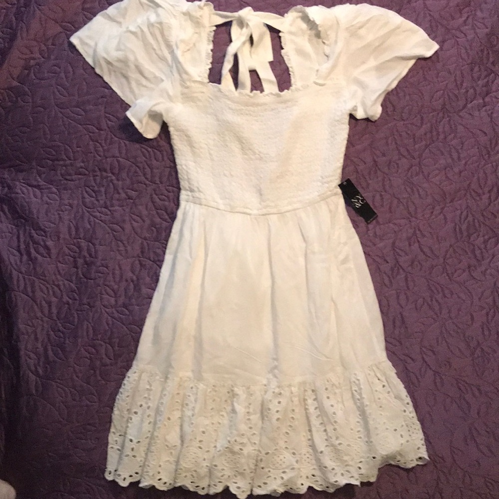 NWT NY & Co White eyelet dress